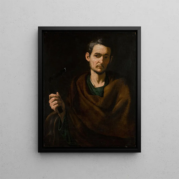 Saint Matthieu - Jusepe de Ribera -koulukunta — kehystetty taideteos seinällä