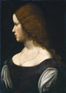 Muotokuva nuoresta naisesta - Leonardo da Vinci -koulukunta — näkymä teoksesta