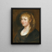 Portrait d'une jeune femme aux cheveux tressés, dite Hélène Fourment - École de Peter Paul Rubens — kehystetty taideteos seinällä