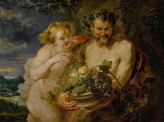 Satyre et bacchante - Ecole de Peter Paul Rubens — näkymä teoksesta
