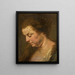 Study for a woman's head - Peter Paul Rubens School — kehystetty taideteos seinällä