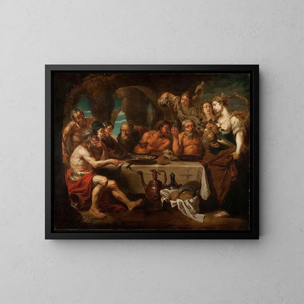 Le Banquet - Ecole de Peter Paul Rubens — kehystetty taideteos seinällä