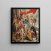 La Vierge et l'Enfant adorés par les saints - École de Peter Paul Rubens — kehystetty taideteos seinällä