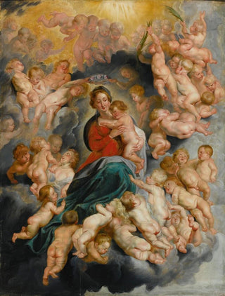 Follower of Peter Paul Rubens - Virgin And Child With Putti.webp