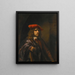 Portrait d'un jeune homme - École de Rembrandt van Rijn — kehystetty taideteos seinällä