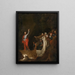 La Résurrection de Lazare - École de Salvator Rosa — kehystetty taideteos seinällä
