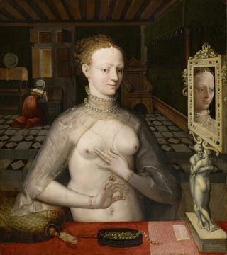 Portrait d'une dame - École de Fontainebleau — näkymä teoksesta