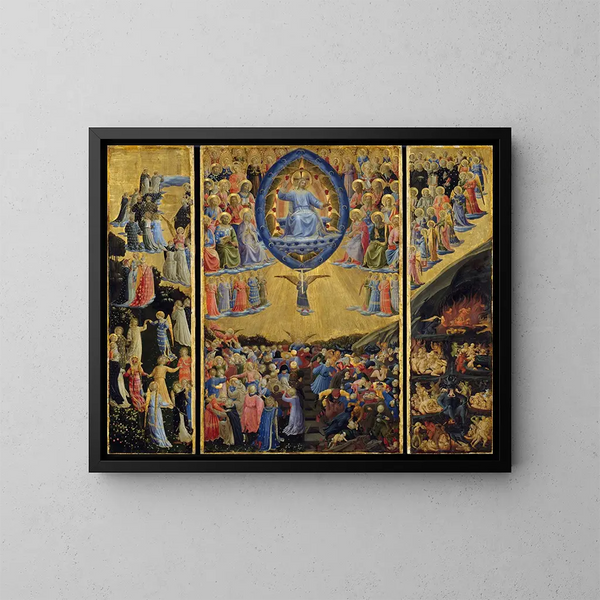 Le Jugement dernier - Fra Angelico — kehystetty taideteos seinällä