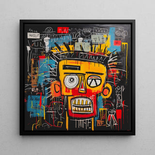 Tableau Street Art - Masque Jaune