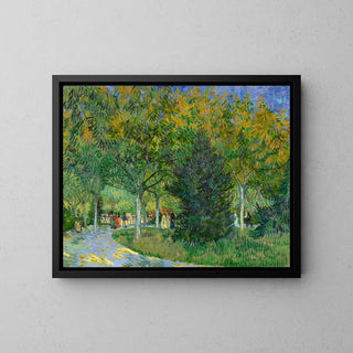 Reproduction tableau | Une allée dans un jardin public d'Arles - Vincent Van Gogh | Poster - Toile - Aluminium