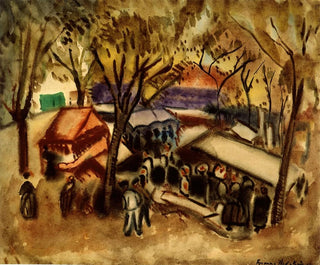 Frances Hodgkins - The fair by the sea.webp
