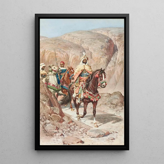 Francesco Coleman - Riders on a rocky pass.webp