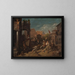 Lapsia leikkimässä roomalaisella kadulla - Francesco Diofebi — kehystetty taideteos seinällä