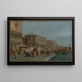 Venetsian Molo ja Riva degli Schiavoni - Francesco Guardi — kehystetty taideteos seinällä