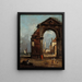 Caprice avec arc triomphal en ruine et paysage du bord de la lagune - Francesco Guardi — kehystetty taideteos seinällä