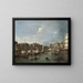 Grand Canal avec le pont du Rialto, Venise - Francesco Guardi — kehystetty taideteos seinällä