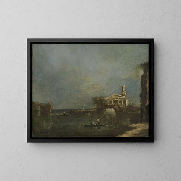 Lagune près de Venise - Francesco Guardi — kehystetty taideteos seinällä
