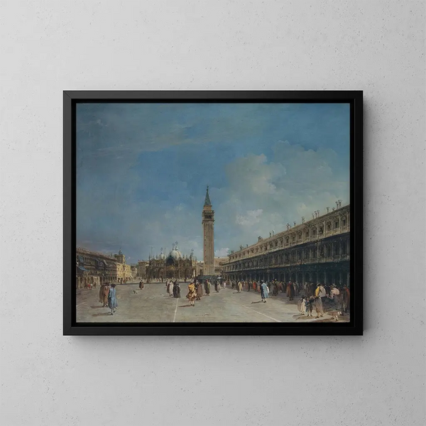 Place Saint-Marc - Francesco Guardi — kehystetty taideteos seinällä