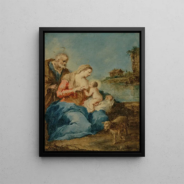 La Sainte Famille - Francesco Guardi — kehystetty taideteos seinällä