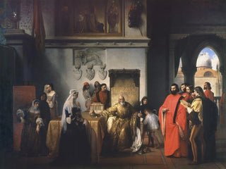 Le retrait des deux Foscari - Francesco Hayez — näkymä teoksesta