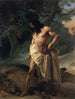 Samson ja leijona - Francesco Hayez — näkymä teoksesta