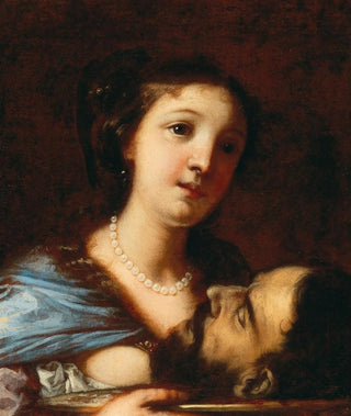 Salomé-maalaus ja Johannes Kastajan pää - Francesco Rosa — näkymä teoksesta