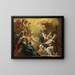 Saint Philippe Neri vastaanottaa Pyhän Hengen Saint-Sébastienin katakombeissa - Francesco Solimena — kehystetty taideteos seinällä
