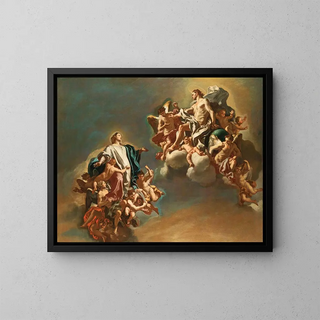 L'Assumption de la Vierge - Francesco Solimena — kehystetty taideteos seinällä