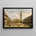 Piazza San Marco katsottuna itään basilikaa kohti Venetsia - Francesco Zanin — kehystetty taideteos seinällä