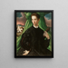 Portrait d'un noble florentin - Francesco de Rossi — kehystetty taideteos seinällä