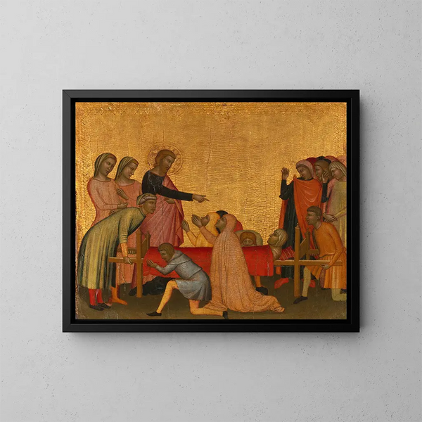 Saint Jean l'Évangéliste ressuscite Satheus - Francescuccio Ghissi — kehystetty taideteos seinällä
