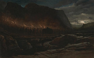 Francis Danby - A Mountain Chieftains Funeral.webp