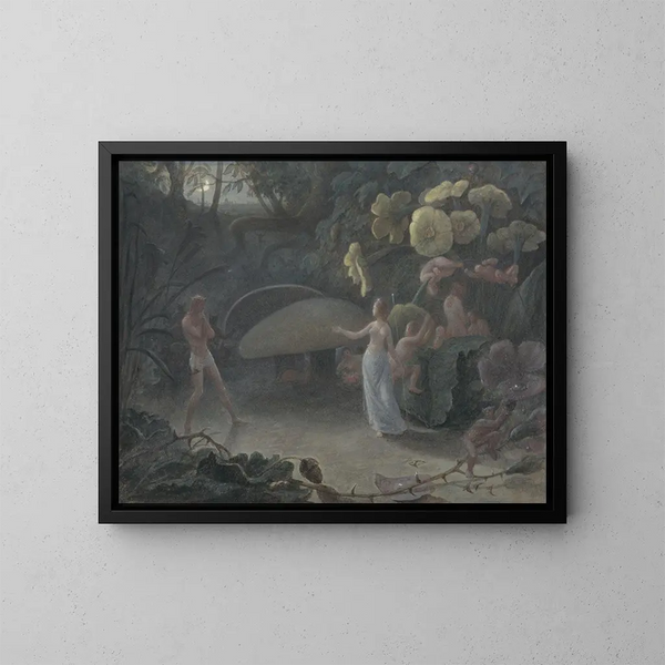 Oberon ja Titania - Francis Danby — kehystetty taideteos seinällä