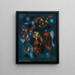 Abstrakti maalaus - Francis Picabia — kehystetty taideteos seinällä