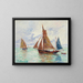 Bateaux de pêche - Francis Picabia — kehystetty taideteos seinällä