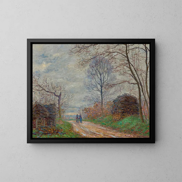 Chemin des Sablons à Moret - Francis Picabia — kehystetty taideteos seinällä
