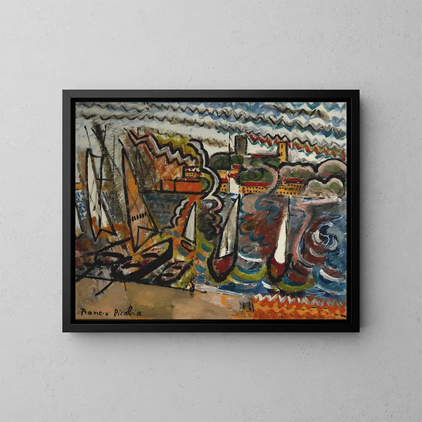 Le Port - Francis Picabia — kehystetty taideteos seinällä