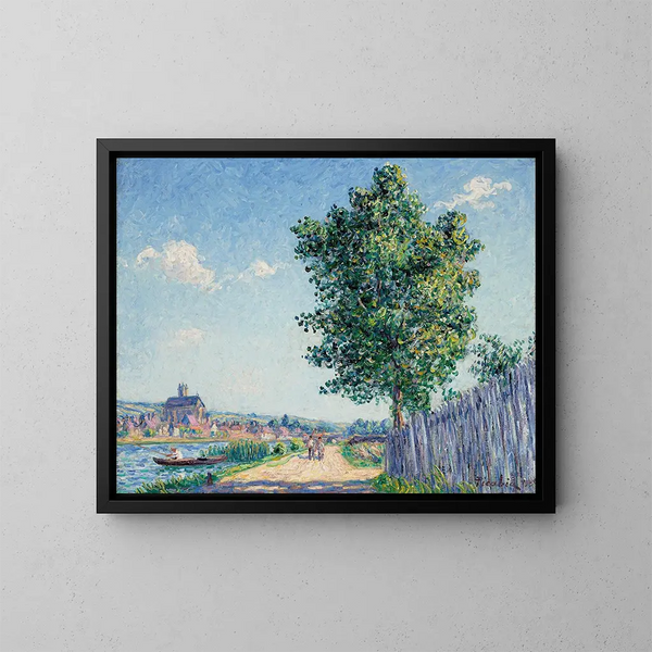 Le peuplier, auringon vaikutus Villeneuve-sur-Yonne - Francis Picabia — kehystetty taideteos seinällä