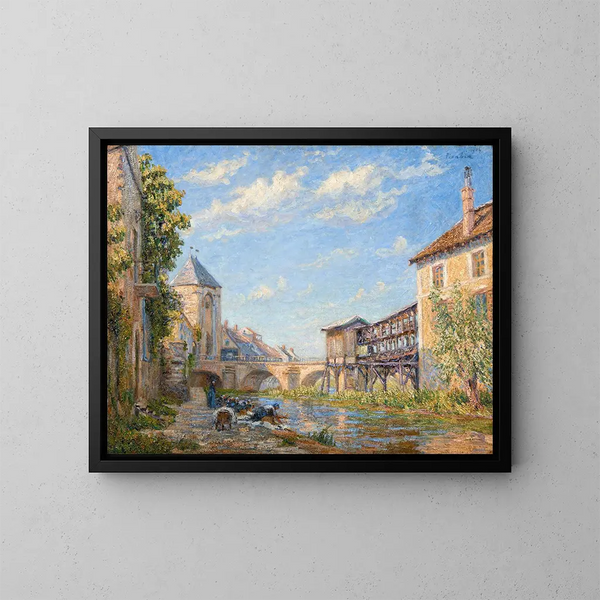 Les laveuses de Moret - Francis Picabia — kehystetty taideteos seinällä
