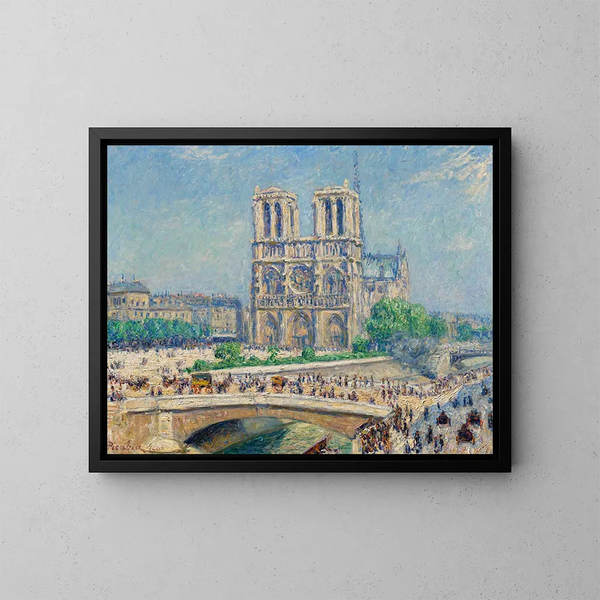 Notre-Dame-maalaus auringon vaikutuksesta - Francis Picabia — kehystetty taideteos seinällä