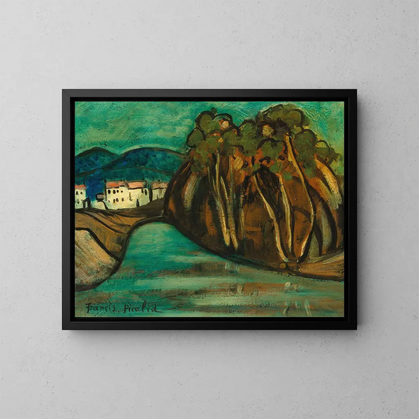 Maisema - Francis Picabia — kehystetty taideteos seinällä