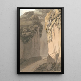 Francis Towne - Entrance to the Grotto at Posilippo Naples.webp
