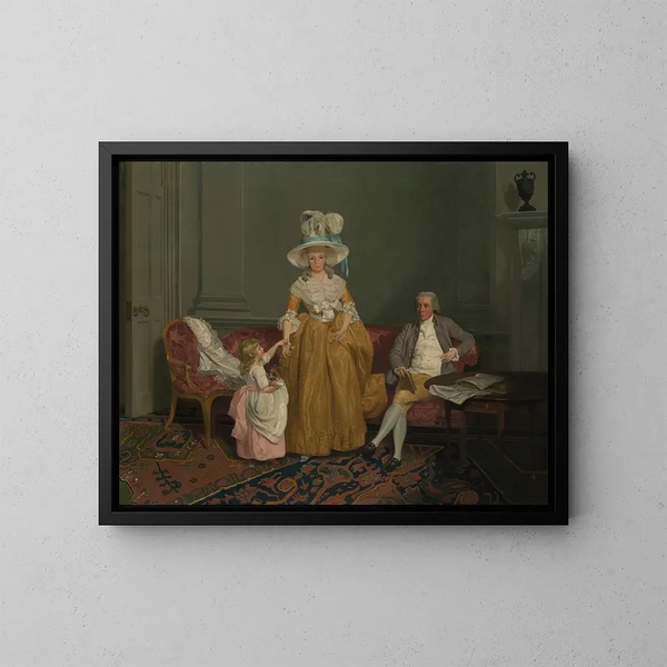 La famille Saithwaite - Francis Wheatley — kehystetty taideteos seinällä