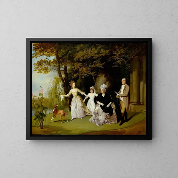 La famille Wilkinson - Francis Wheatley — kehystetty taideteos seinällä