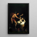Allegoria rakkaudesta, Cupidonista ja Psykestä - Francisco de Goya — kehystetty taideteos seinällä