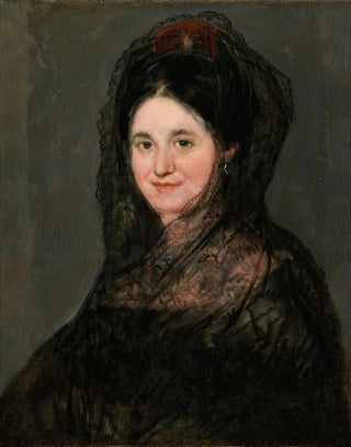 Francisco de Goya - Portrait of a Lady in a Black Mantilla.webp