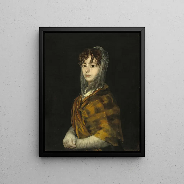 Mme Sabasa García - Francisco de Goya — kehystetty taideteos seinällä