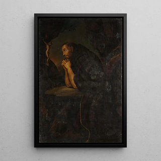 Franciszek Lekszycki - Praying monk.webp