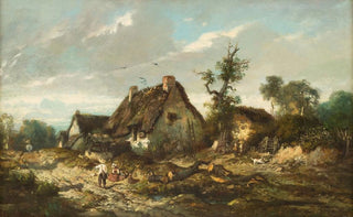 Franck Brissot - Autumn landscape with cottage.webp