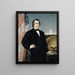 Portrait du président américain Andrew Johnson - Frank Buchser — kehystetty taideteos seinällä